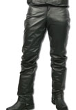 Glossy Straight Fit Leather Pants | Men Leather Pants