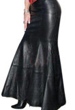 Exclusive Long Leather Skirt