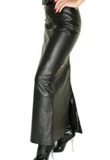 Buy Online Impressive Long Leather Skirt