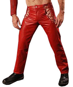 Criss Cross Strap Leather Pant | Valentine Day Special