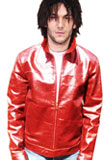 Leather Jacket Central Zipper for Valentine Day