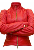 Zipped Sleeve Leather Jacket | Valentine Day Collection