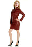 Collared Short Valentines Day Dress | Valentines Day Leather Dresses