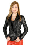 Fitted Valentines Day Leather Jacket