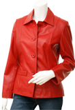 Red & Trendy Valentines Day Leather Jacket
