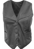 Three Button Closure Means Leather Vest