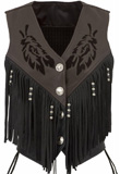Fringed Leather Vest