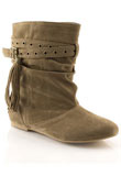 Flat Heeled Leather Ankle Boot | Womens Leather Boots