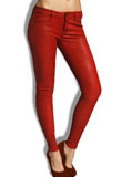 Sexy Tight Red Leather Pant | Womens Leather Pants