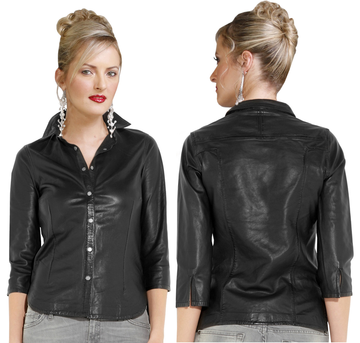 styling a leather shirt
