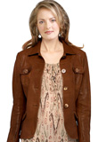 Fully Lined Washable Suede Leather Blazer