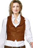 Polished Lamb Leather Womens Vest 
