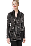 Dazzling Leather Full Sleeved Womans Jacket | Leather Jackets for New Year