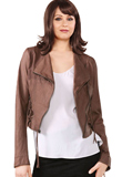 Gorgeous Funnel Collared Leather Jacket | Youth Day Collection