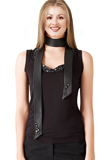 Sophisticated Stone Studded Leather Tops | International Youth Day 2010 Special