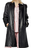 Buy Online leather swing coat 