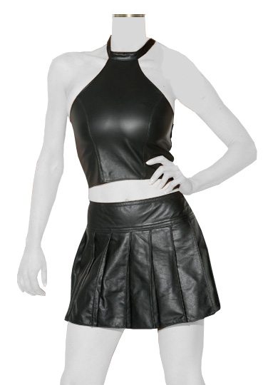 mini skirt halter top