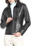 Leather jacket with Thinsulate zip-out lining