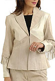 notch collar leather jacket