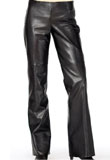 leather pant with side zipper