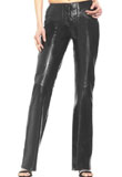 lace up leather pant