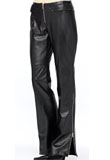 waist fitting leather pant