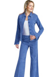 Boot Cut Slim Fitting Womens Leather Pant