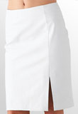 slit leather skirt